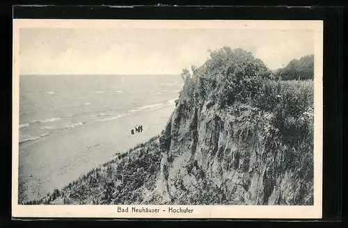 AK Bad Neuhäuser, Hochufer mit Strandblick