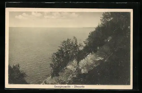 AK Georgenswalde, Uferpartie