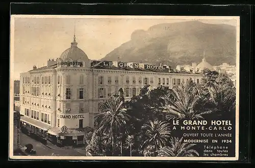 AK Monte Carlo, Le Grand Hotel