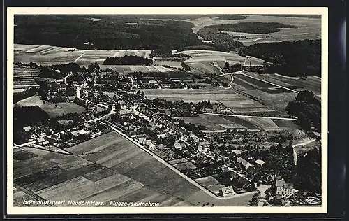 AK Neudorf / Harz, Gesamtansicht, Flugzeugaufnahme