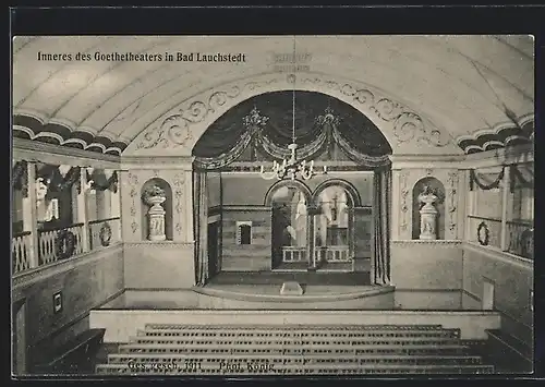 AK Bad Lauchstedt, Inneres des Goethetheaters