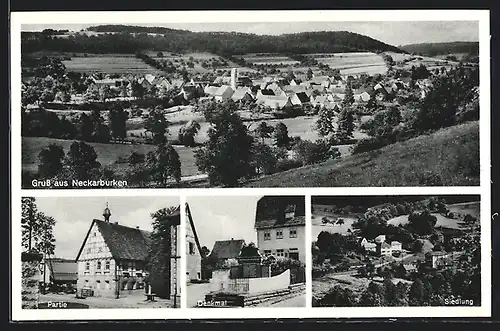 AK Neckarburken, Denkmal, Teil- und Gesamtansicht