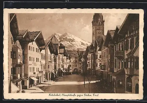 AK Kitzbühel, Hauptstrasse mit Geschäften
