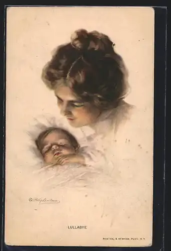 Künstler-AK Philip Boileau: Lullabye, Mutter mit Kind