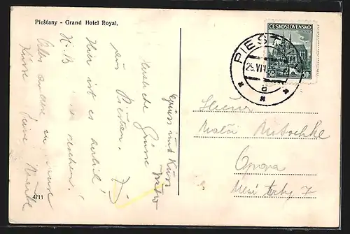 AK Piestany, Grand Hotel Royal
