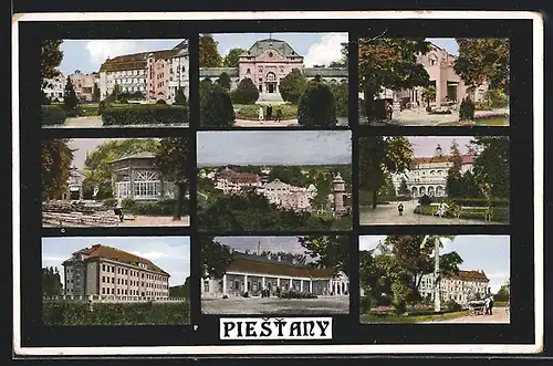 AK Piestany, Gebäudeansicht, Pavillon, Ortspartie