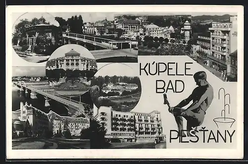 AK Piestany, Hotel Excelsior, Palace Sanatorium Dr. Brezný