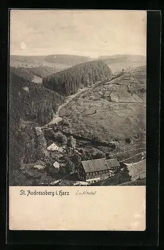 AK St. Andreasberg i. Harz, Blick ins Luttertal