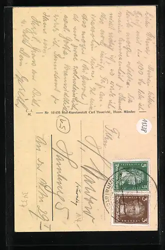 AK Bad Sooden a. d. Werra, An der Wandelbahn am Gradierwerk