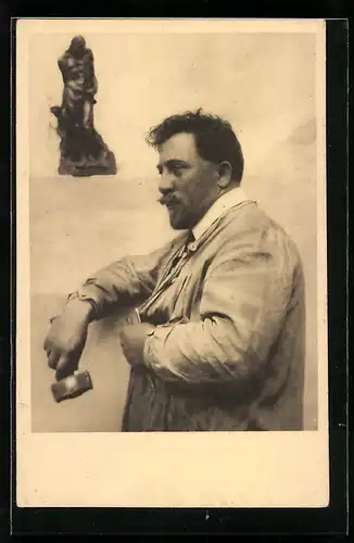 AK L. Saloun, Tvurce Husova pomníku v Horicíc