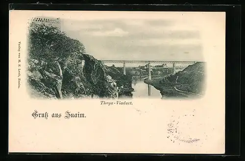 AK Znaim, Thaya-Viaduct