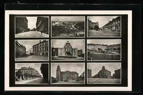 AK Znojmo, Gebäudeansicht, Strassenpartie, Ortspartie