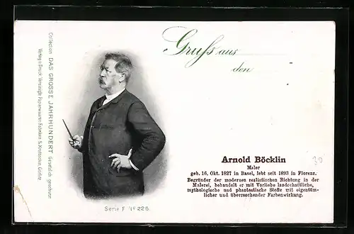 AK Arnold Böcklin, Maler