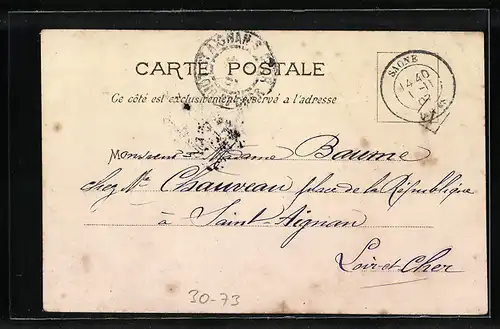 AK Französischer Soldat in Uniform mit Gewehr