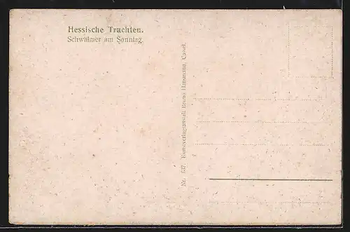 AK Schwälmer am Sonntag, Hessische Trachten