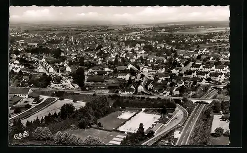 AK Bretten /Baden, Teilansicht mit Strassenpartie