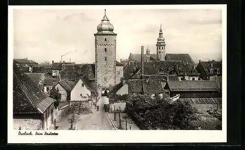 AK Durlach, Strassenpartie beim Baslertor