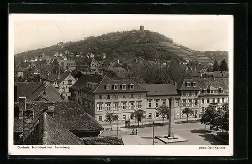 AK Durlach, Turmberg und Traindenkmal