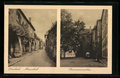 AK Durlach, Mauerloch, Prinzessinnenbau