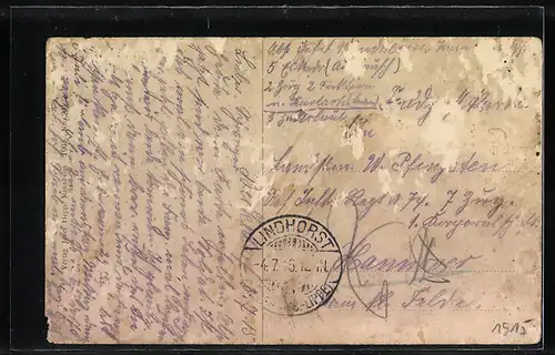 AK Durlach, Strassenpartie am Basler Tor