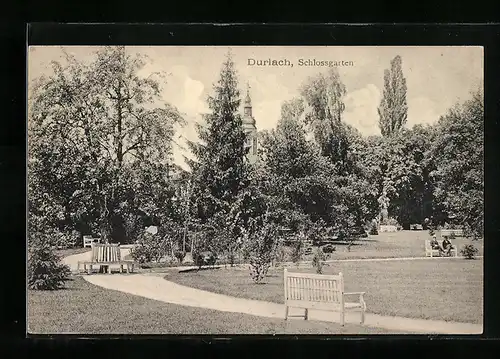 AK Durlach, Schlossgarten