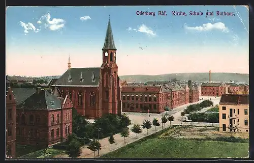 AK Oderberg, Kirche, Schule und Rathaus