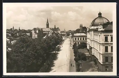 AK Frydek, Strassenpartie gegen Kirche