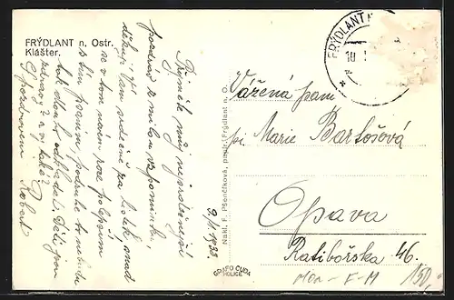 AK Frýdlant n. Ostr., Kláster