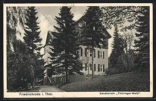 AK Friedrichroda /Thür., Blick auf Hotel Thüringer Wald