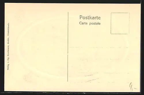 AK Friedrichroda / Thür., Gesamtansicht im Passepartout-Rahmen