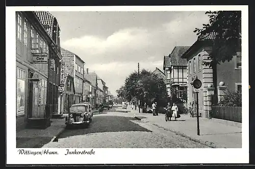 AK Wittingen i. H., Blick in die Junkerstrasse