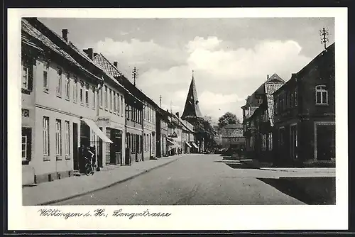 AK Wittingen i. H., Langestrasse mit Blick zur Kirche