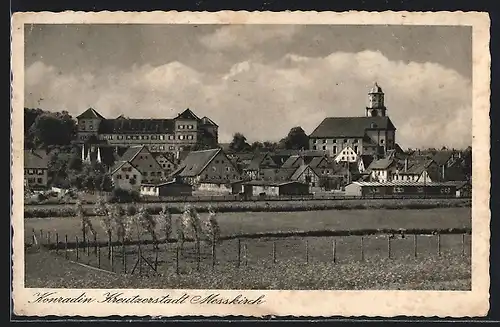 AK Messkirch, Teilansicht vom Feld aus