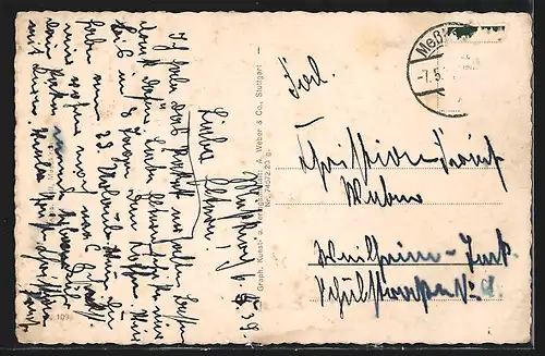 AK Messkirch, Teilansicht vom Feld aus