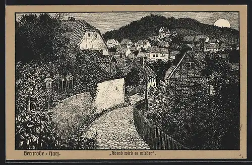 AK Gernrode / Harz, Ortspartie