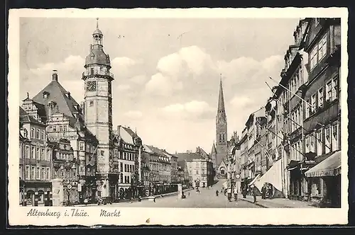 AK Altenburg i. Thür., Markt