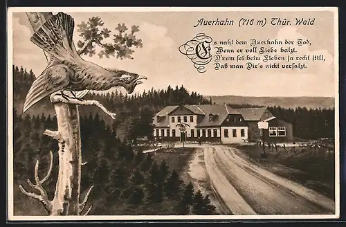 AK Stützerbach, Gasthaus zum Auerhahn