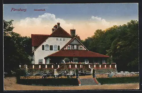 AK Flensburg, Gasthaus Ostseebad