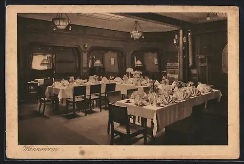 AK Hildesheim, Hotel Wiener Hof, Weinzimmer