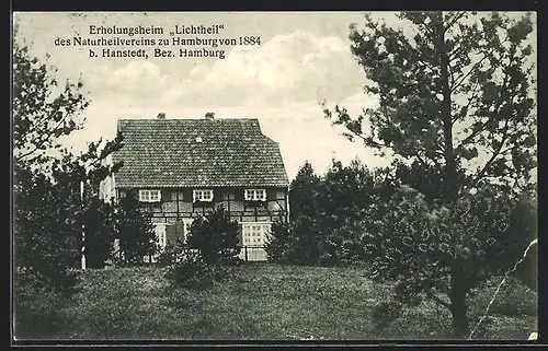 AK Hanstedt, Erholungsheim Lichtheil des Naturheilvereins zu Hamburg von 1884