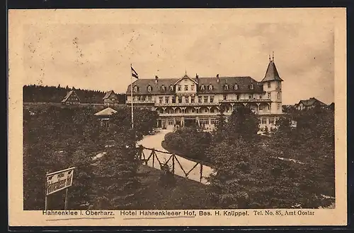 AK Hahnenklee / Harz, Hotel Hahnenkleeer Hof