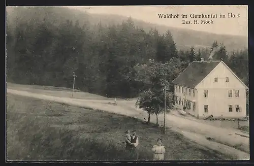 AK Altenau / Harz, Waldhof im Gemkental