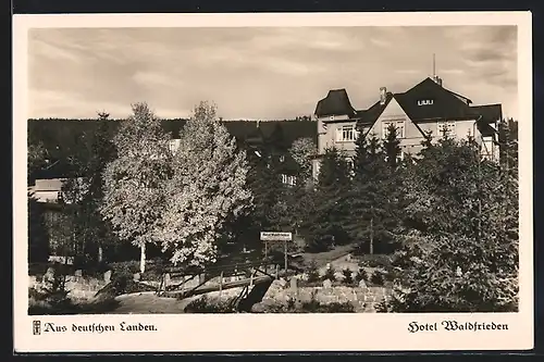AK Schierke / Harz, Hotel Waldfrieden
