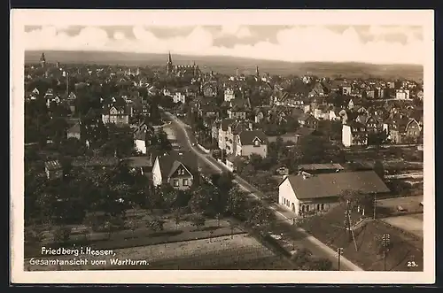 AK Friedberg i. H., Gesamtansicht vom Wartturm