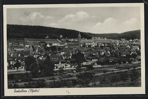 AK Rodalben (Pfalz), Ortsansicht aus der Vogelschau