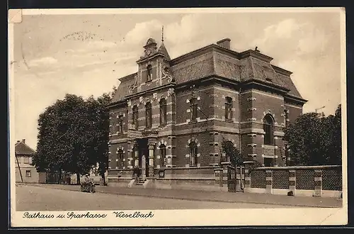 AK Vieselbach, Rathaus und Sparkasse