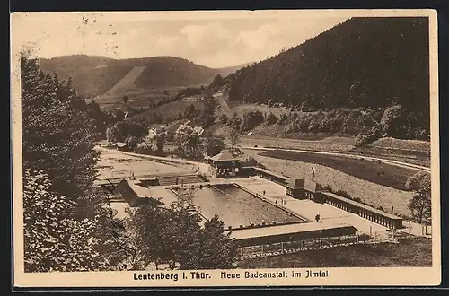 AK Leutenberg i. Thür., Neue Badeanstalt im Ilmtal