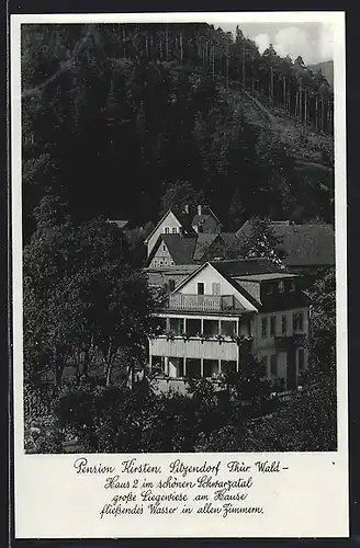 AK Sitzendorf / Thür. Wald, Pension Kirsten