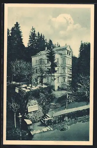 AK Friedrichroda / Thür., Hotel und Pension Waldschlösschen