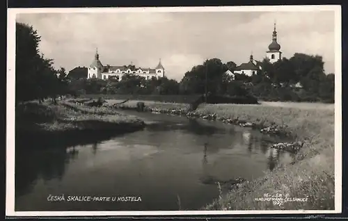 AK Ceská Skalice, Partie u Kostela